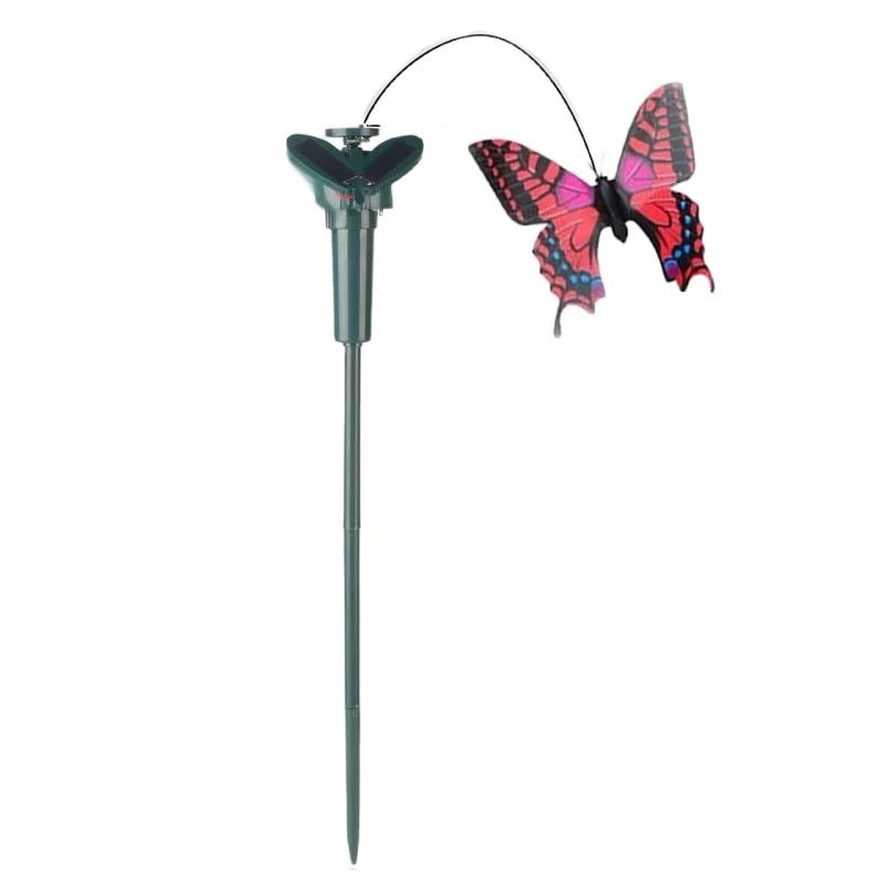 Garden Decoration Solar Powered Dancing Fluttering Butterflies Flying Humming Bird Garden Yard Outdoor Home Decoration Farmland