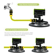Garden Sprinkler 180° Rotating Adjustable Large Coverage Lawn Sprinkler Irrigation System Water Sprayer Gardening Supplies