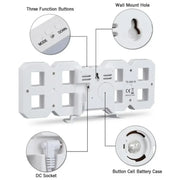 Digital Decoration for Bedroom Desk Watches Led Wall Clock Living Room Alarm Modern Home and Decoration Electronic Table Decor