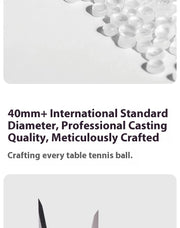 6-Pack 10-Pack 60-Pack Professional Table Tennis Balls for Training And Competition Indoor & Outdoor Sports Equipment
