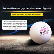 Double Fish WTT 3 Star Table Tennis Ball (WTT Official Ball) Original Double Fish 3-Star Ping Pong Balls ITTF Inproved