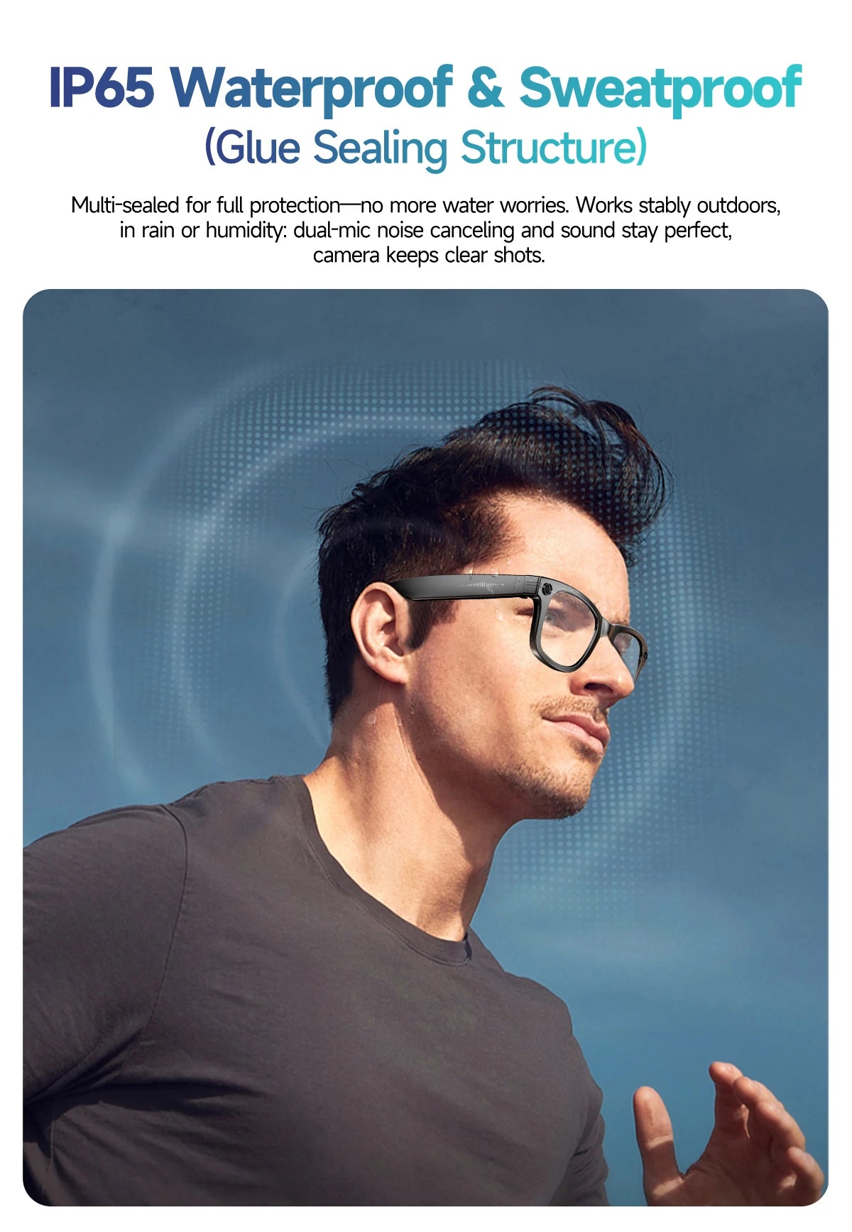 2025 New 800W Pixel HD Camera 32GB Smart Glasses Women Take photo shoot Video AI Translation Recording Waterproof AI Glasses Men
