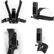 Accessories Kit for Insta 360 X5 X4 x3 Chest Mount Head Strap Backpack Clip Holder Wrist Strap for Insta 360 X5 X4 X3 Accessory