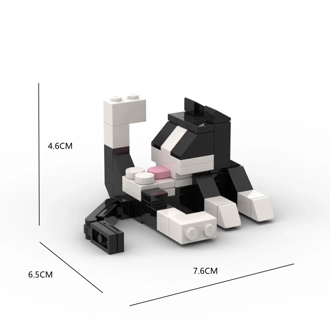 Cats Toys Model Kit For Animal Toy For Children Craft Toys Montessori Block Assembling Kid Gift Building Blocks