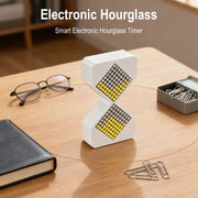 Electronic Gravity LED Sensing Hourglass Timer Home Desktop Decompression Ornament DIY Digital Small Sand Timer For Office Decor