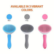 Pet dog brush; cat brush; one-button pet hair removal brush; dog and cat beauty tool; pet hair removal brush.