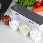 Kitchen Wall-mounted Seasoning Box Salt Pepper Spice Rack Jar Sugar Bowl for Kitchen Gadget Device Sets Spice Box Organizer Tool