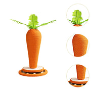 Cat Scratch Post Carrot Shape Scratch Board Pet Supplies Freestand Cat Scratcher Post for Indoor Pet Cats Furniture Interactive