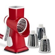 Kitchen Gadget 3 in 1 Hand-Crank Vegetable Slicer Labor-saving Plastic Rotary Cheese Grater Manual Vegetable Shredder Carrots