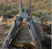 2025 New BHBT 19 in 1 Multi Tool Pliers with Damascus Blade Hoxagon Wrench Folding EDC Outdoor Camping Tools Home Repair