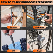Household screwdriver set, 40-in-1 multi-functional high-hardness tool set, no electricity required, with detachable T-handle.
