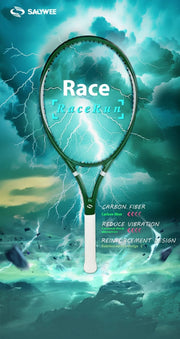 27 Inch Professional Tennis Racket Carbon Fiber All-In-One Design for Competition Training