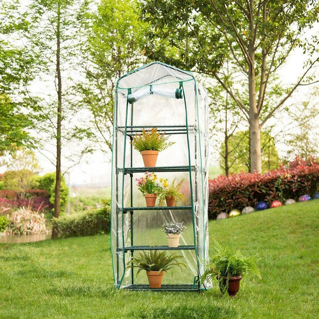 3/4/5 Tiers Garden Greenhouse Cover Plant Flower Growth House Heat Retaining PVC Waterproof Cover Garden Wear-resistant