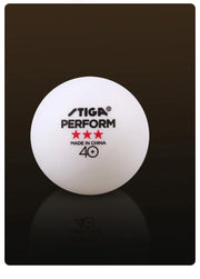 STIGA 3 Stars 40+ Table Tennis Balls ITTF ABS New Material Seamed Ping Pong Balls High Elasticity Durable Training Match Balls