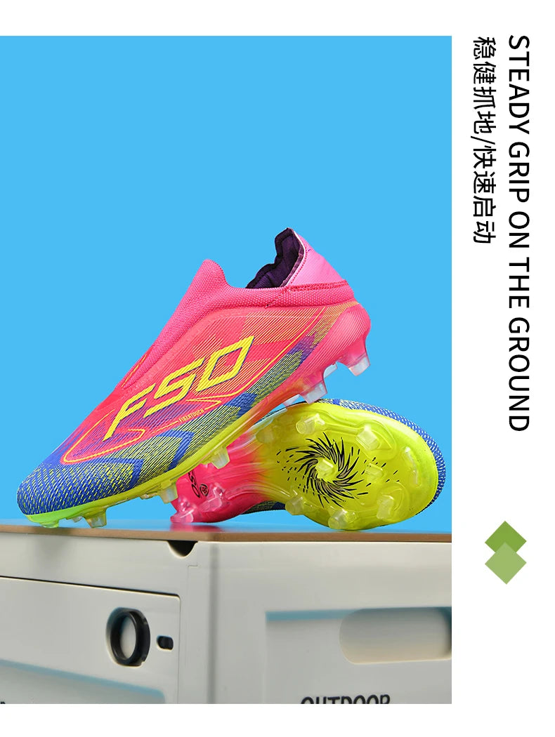 Men Women Soccer Shoes Society Professional Ultralight Cleats Indoor Football Shoes Training Outdoor Football Boots Resistant