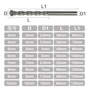 2/4/6pcs Wall Masonry Drill Bit Carbide Tipped Gun Drill Bit for Brick Concrete Marble Tile Stone Drilling Tools 3/4/6/8/9/10mm