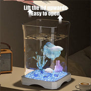 FLYY-Aquariums Accessories Mini Fish Tank Acrylic Home Office Desktop Decorations Ecological Goldfish Tanks Aquarium