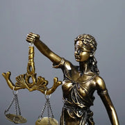 NEW 1Pcs Living Room Office Desk Decoration European Style Creative Retro Home Imitation Copper Goddess Of Justice Ornament