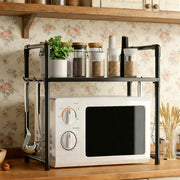 Kitchen Storage Rack Microwave Shelf Condiment Organizer Shelf Multi-Layer Simple Countertop Tidying Shelves Kitchen Accessories