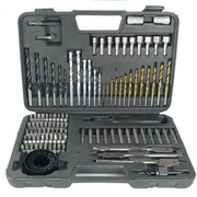 111 Pcs Tool Set Multifunctional Woodworking Tools Twist Drill Batch Screwdriver Woodworking Drill Flat Drill Hole Opener Set