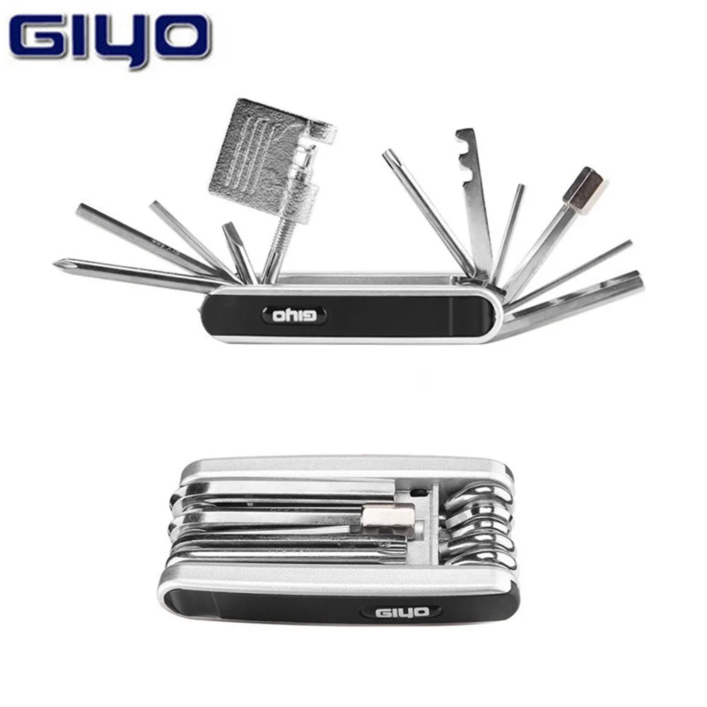 Bicycle Repair Tools Kit, Hex Spoke, Cycling Screwdrivers Tool, Tyre Lever, Allen Wrench, Mountain Bike Multitool