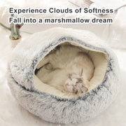 Cat Bed for Deep Sleep  Plush and Warm  Cat Cave Comfortable and Supportive  Easy to Clean  Non-slip Bottom  Suitable for Small