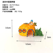 Aquarium Decoratations Fish Tanks Accessories for Fish Shrimp Hiding Shelter Simulation PVC Mini Mushroom Conch House Ornaments