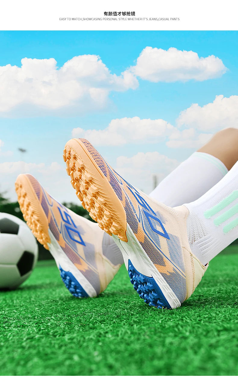 Men Women Soccer Shoes Society Professional Ultralight Cleats Indoor Football Shoes Training Outdoor Football Boots Resistant