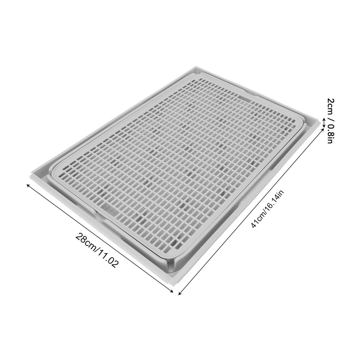 Kitty Litter Mat Cat Litter Mat Spacious Double Layer Washable Anti Slip Bottom Cat Litter Box Mat Cat Litter Catcher Mat