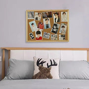 Home Decor DIY Cork Display Panel Soft Decorative Cork Board Wood Hanging Photo Background