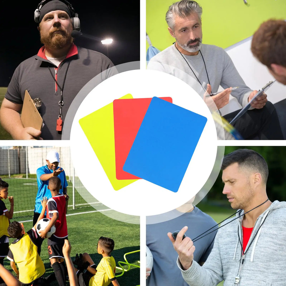 Soccer Referee Cards Professional Referee Gear Sports Official Equipment High Visibility Red Yellow Card for Football Basketball