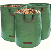 Garden garbage bag heavy-duty with handle, reusable outdoor courtyard garden bag, foldable leaf and garbage recycling bag
