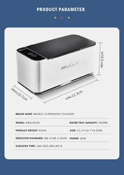 Smart Home Ultrasonic Cleaner for Jewelry Glasses Circuit Board Watches Denture Teeth Razor Ultrasound Cleaning Washing Machine