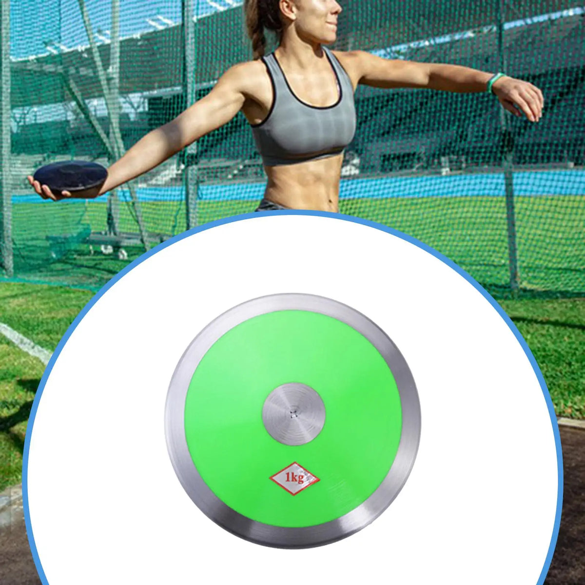 1kg Nylon Discus Fitness Physical Training Equipment Throwing Discus Track and Field Equipment for Practice Beach Exam Athletic