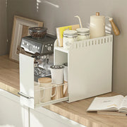 Kitchen Spice Organizer Kitchen Pull Out Seasoning Drawer Rack Countertop Dustproof Cup Storage Rack Multipurpose Spice Cabinet