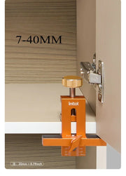 Woodworking Cabinet Door Installation Jig,Door Panel Installation Rebounding Device Drilling Tool 2 in 1 Quick Positioning Tool