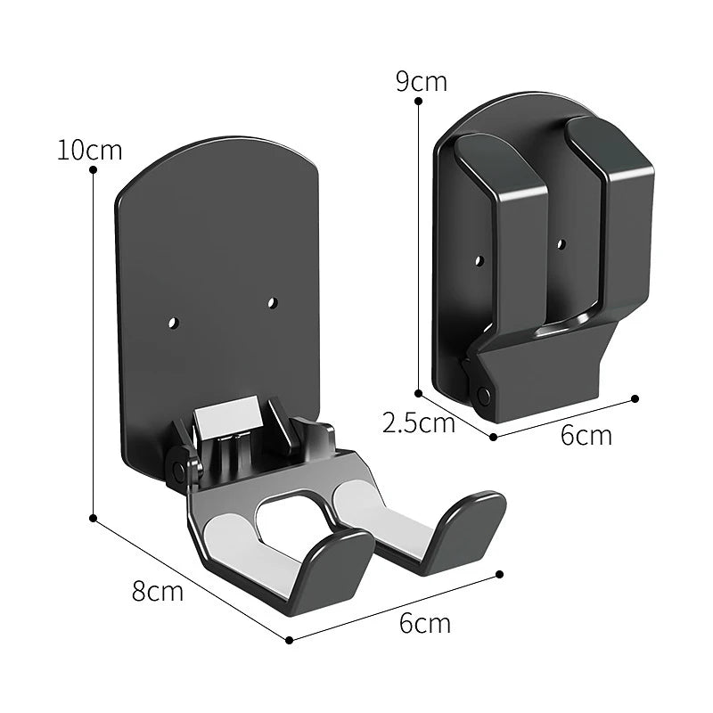 Wall Mounted Gaming Headset And Controller Bracket Base - No Punching Easy Install Storage Rack for Game Accessories