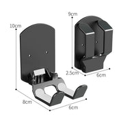 Wall Mounted Gaming Headset And Controller Bracket Base - No Punching Easy Install Storage Rack for Game Accessories