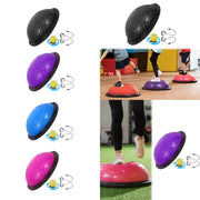 Balance Ball with Resistant Band Strength Training Equipment Half Exercise Ball Exercise Workout Ball for Fitness Yoga Pilates