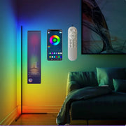 Smart Led Living Room Floor Lamp Rgb Fantasy Floor Lamp Music Synchronization Application Program Control Suitable for Living Room E-Sports Room Easy to Use