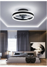 Modern New Smart LED Ceiling Fan Lights Remote Control Dimmable Bedroom Decor Ventilador Lamp Living Dining Room Indoor Lighting