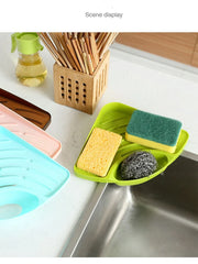 Kitchen Sink Corner Drain Basket Shelf Fruit Vegetable Drain Basket Sink Drain Rack Sponge Holder Organizer Kitchen Accessories