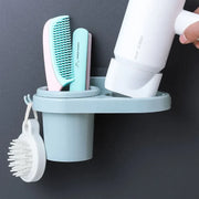 Home Accessory Set Storage Shelf, Holder for Storing Hair Dryer, Curling Iron, Bathroom Organizer