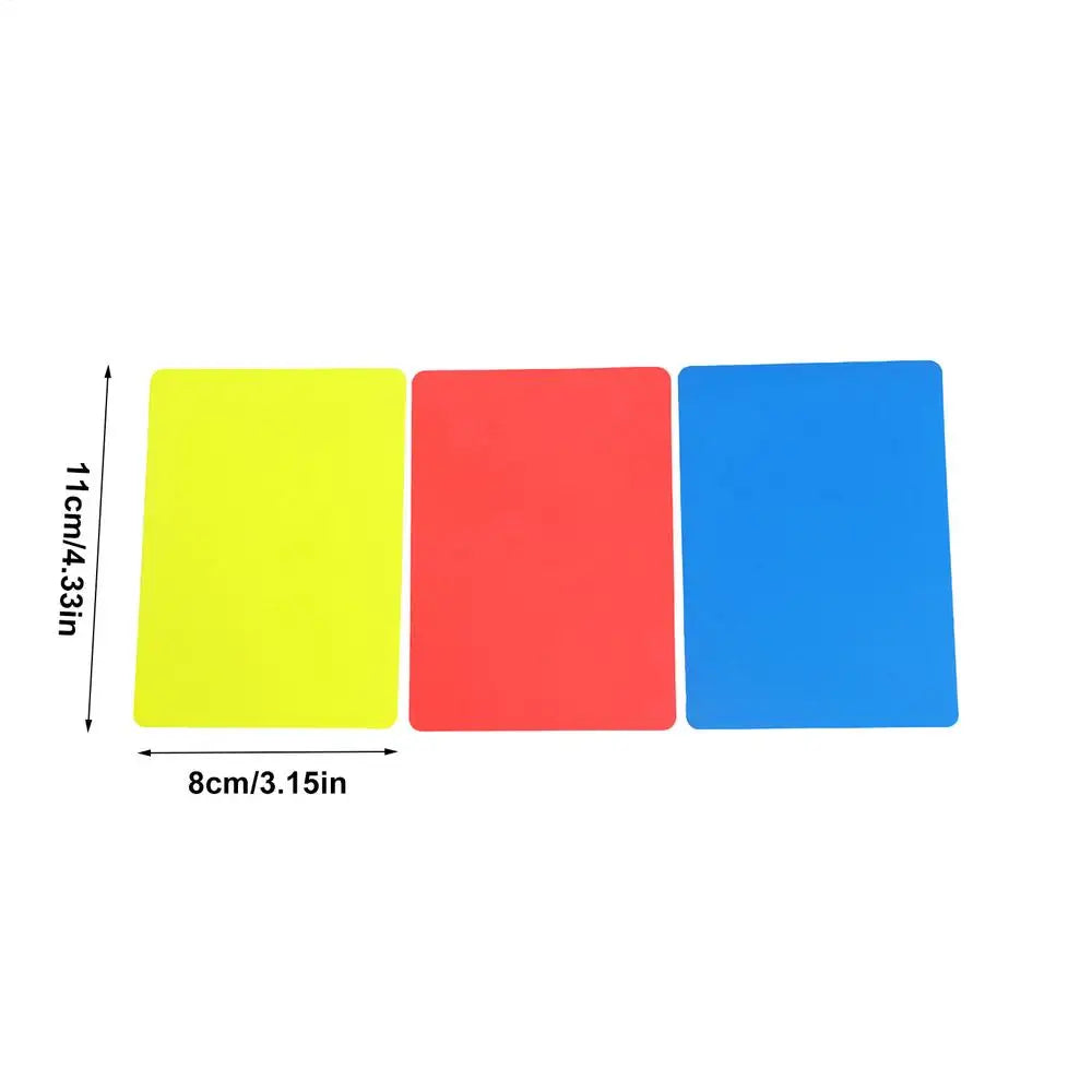 Soccer Referee Cards Professional Referee Gear Sports Official Equipment High Visibility Red Yellow Card for Football Basketball