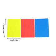Soccer Referee Cards Professional Referee Gear Sports Official Equipment High Visibility Red Yellow Card for Football Basketball