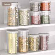 Large Capacity Kitchen Food Storage Canisters Transparent Plastic Grain Fresh Preservation Box Multigrain Organizer Household
