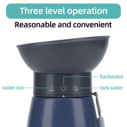 600ml Portable Dog Water Bottle Large Dogs High Capacity Fountain Water Dispenser Outdoor Dog Drinking Bowl Labrador Supplies