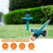 Garden Sprinkler 360° Rotation Irrigation Watering System Plant Watering Sprinkler For Agriculture Lawn Farm Greenhouse