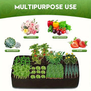 Extra Large 8-grid Elevated Garden Bed Set, Durable Rectangular Planting Box, Suitable for Growing Vegetables and Flowers