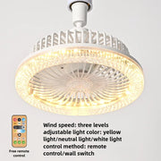 New Ceiling Smart LED Fan Light Living Room Bedroom Modern and Simple Home Intelligent Remote Control Restaurant LED Fan Light